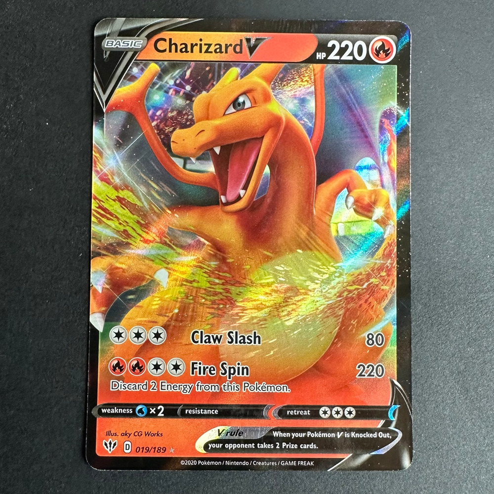 Pokemon TCG Charizard V SWSH03: Darkness Ablaze Ultra Rare 019/189 NM